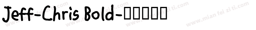 Jeff-Chris Bold字体转换